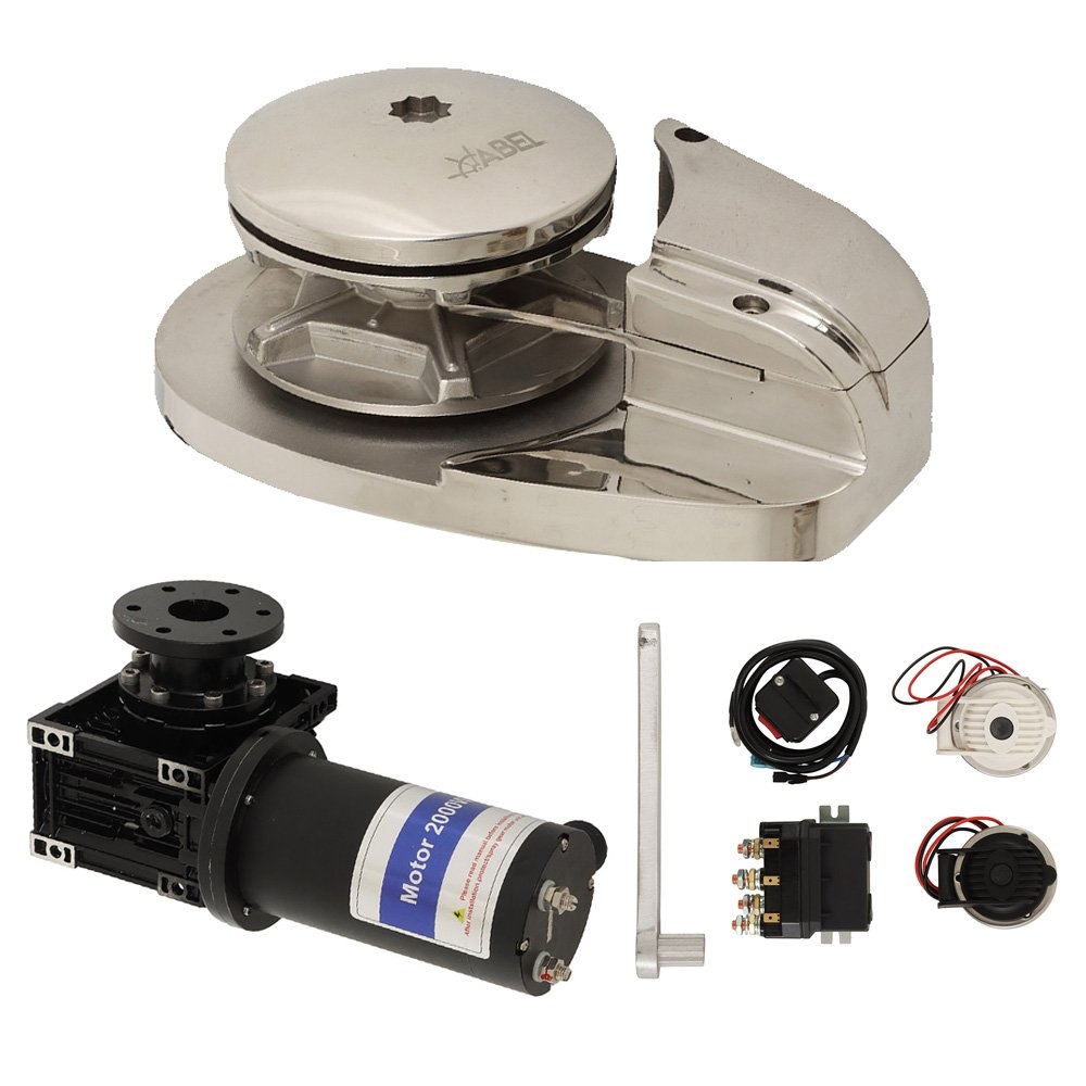 Abel Vertical Low Profile Anchor Windlass 2000W 12V - Suits DIN766 Chain
