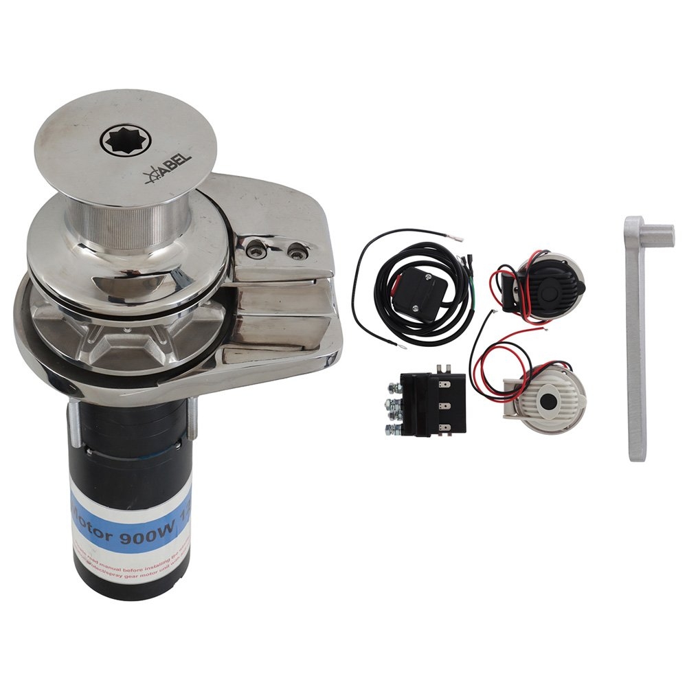 Abel Vertical Anchor Windlass with Capstan 900W 12V 8mm Chain