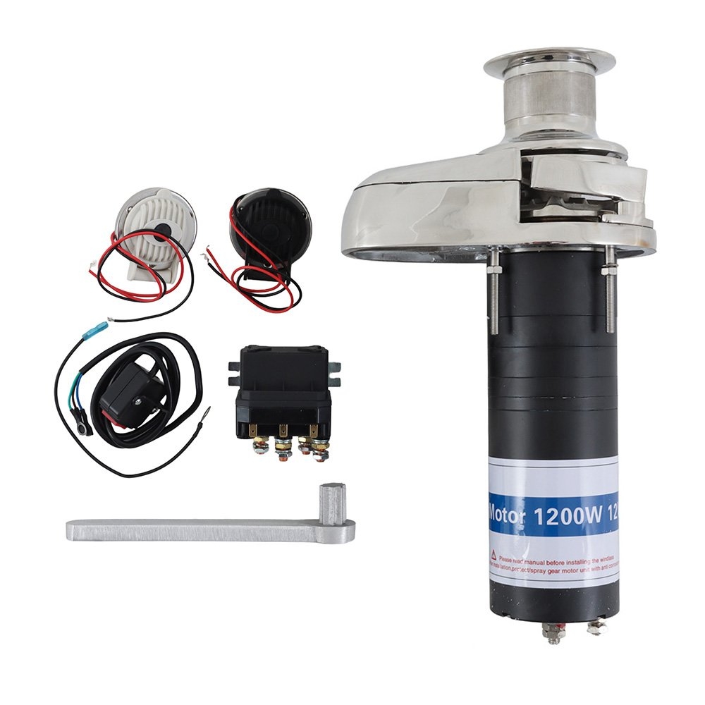Abel Vertical Anchor Windlass with Capstan 1200W 12V - Suits DIN766 Chain