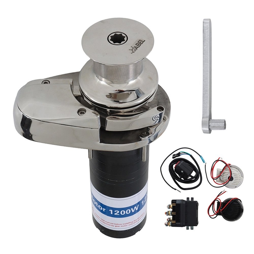 Abel Vertical Anchor Windlass with Capstan 1200W 12V - Suits DIN766 Chain