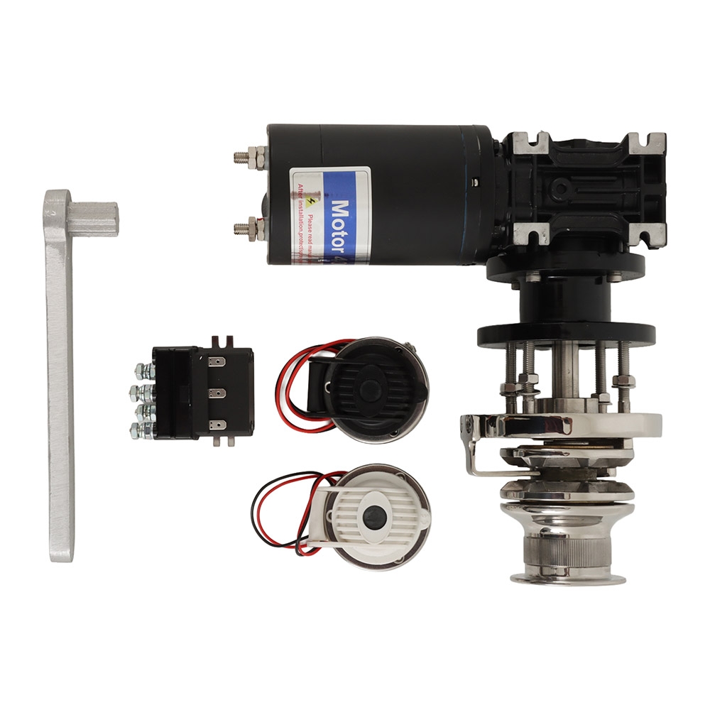 Vertical Anchor Windlass Winch with Capstan 12V/24V 400W Suits DIN 766 6mm Chain