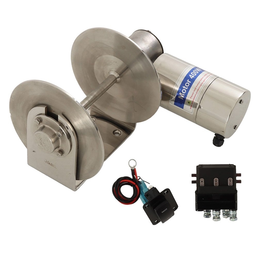 Abel Drum Anchor Winch with Stainless Steel Cover 400W 12V