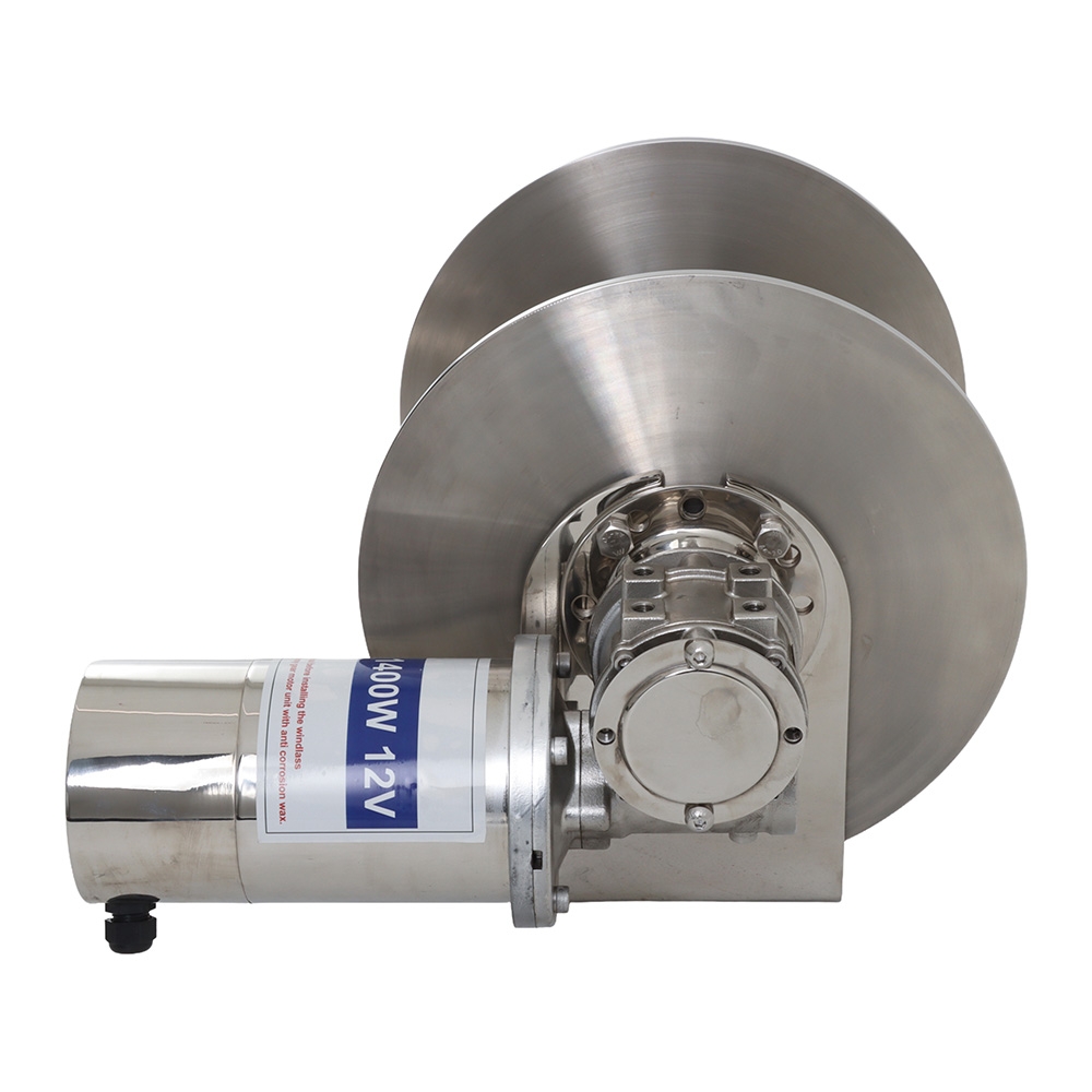 Stainless Steel Slim Series Electric Drum Winch 1400W 12V/24V