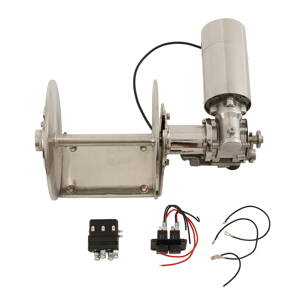 Abel Fast Fall Drum Anchor Winch with Stainless Cover 600W 12V