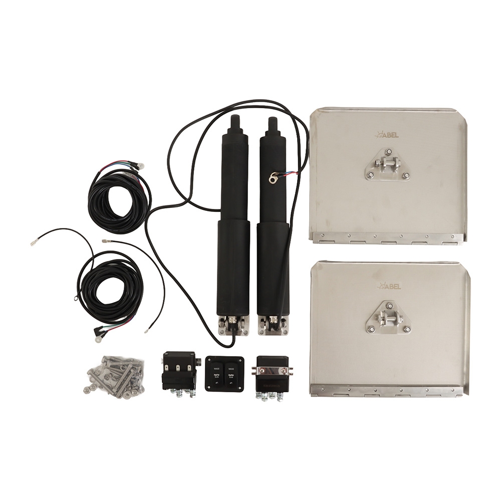 Edge-Mount Electric Trim Tab Kit 12V 10 x 12in 
