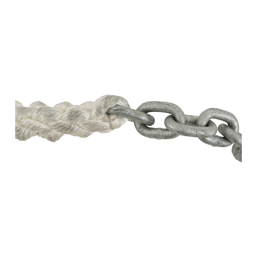 Abel 3-Strand Nylon Anchor Rope & Galvanised Chain Kit - 18mm x 75m Rope + 10mm x 16m Chain