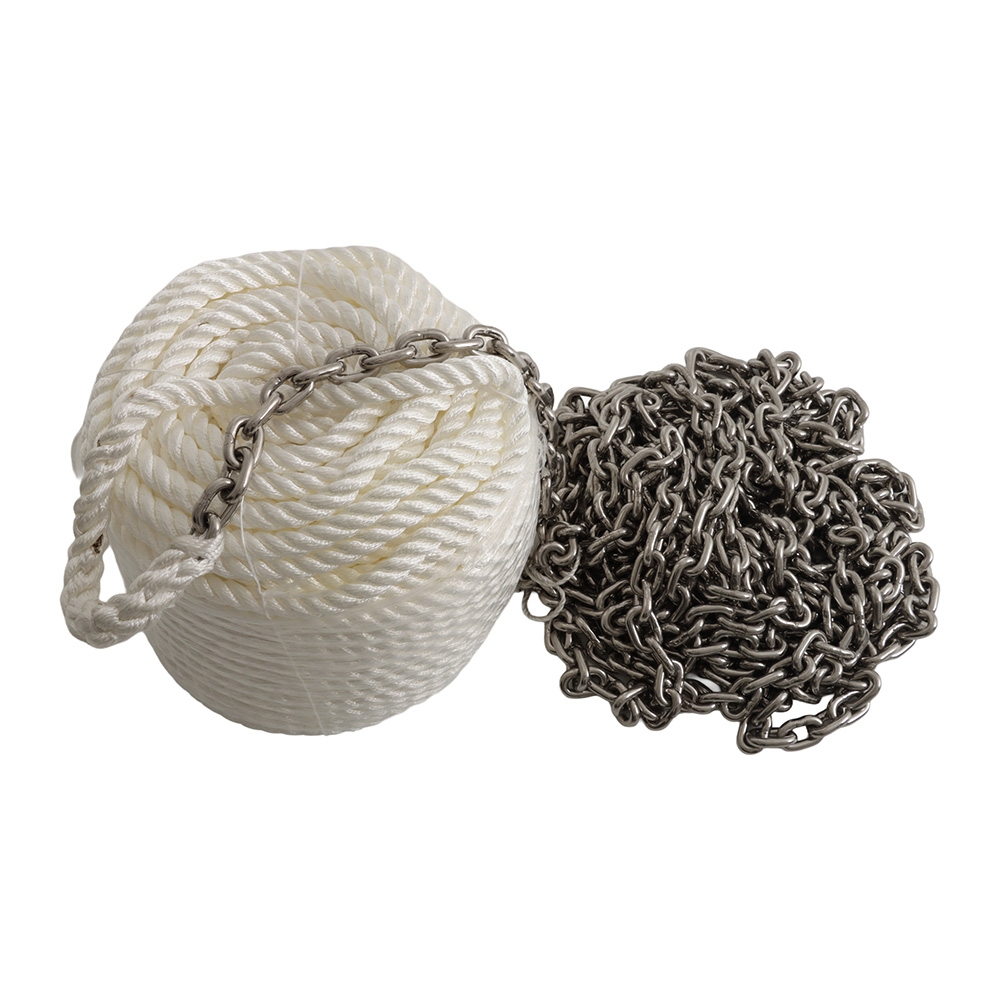 3-Strand Nylon Anchor Rope and Galvanised Chain Kit