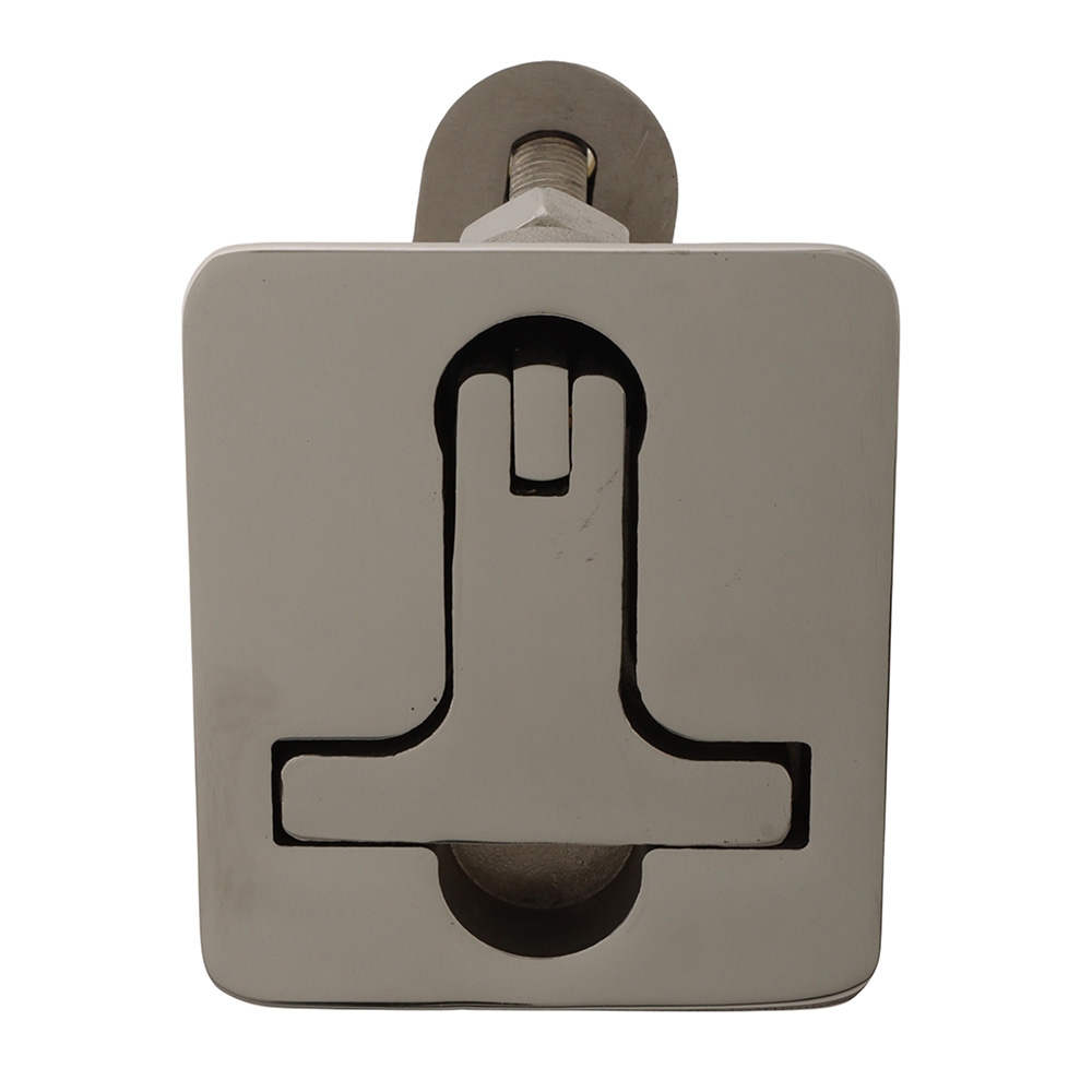 Stainless Steel Flush Turning Hatch Latch Medium