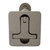 Stainless Steel Flush Turning Hatch Latch Medium