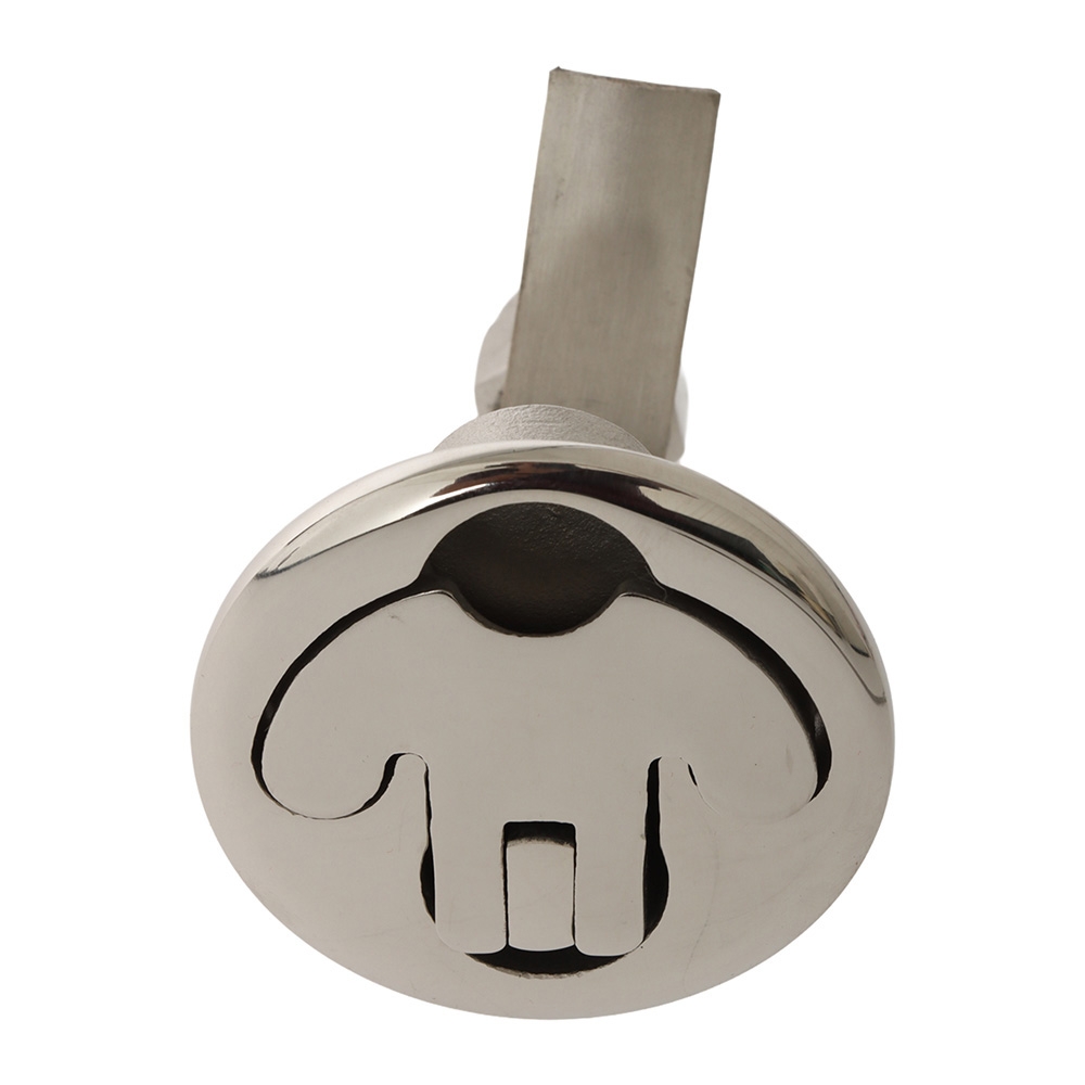 Stainless Steel Flush Turning Hatch Latch Large