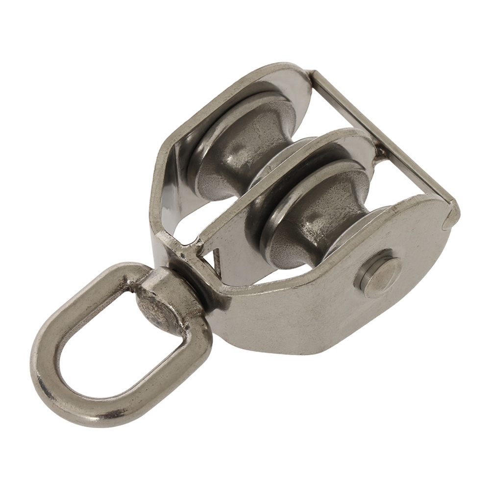 Stainless Steel Double Swivel Block Small