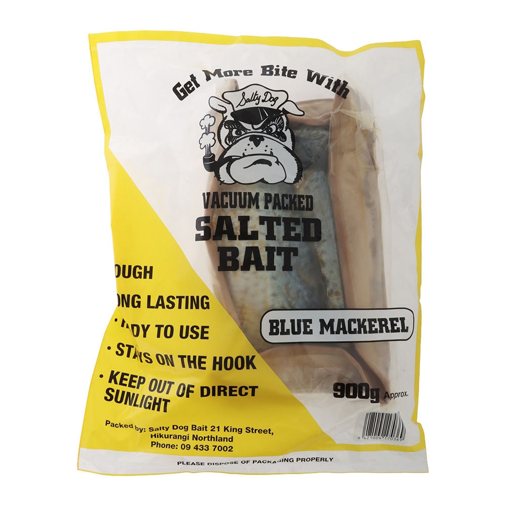 Salty Dog Salted Bait Vacuum Pack 900g Salted Blue Mackerel