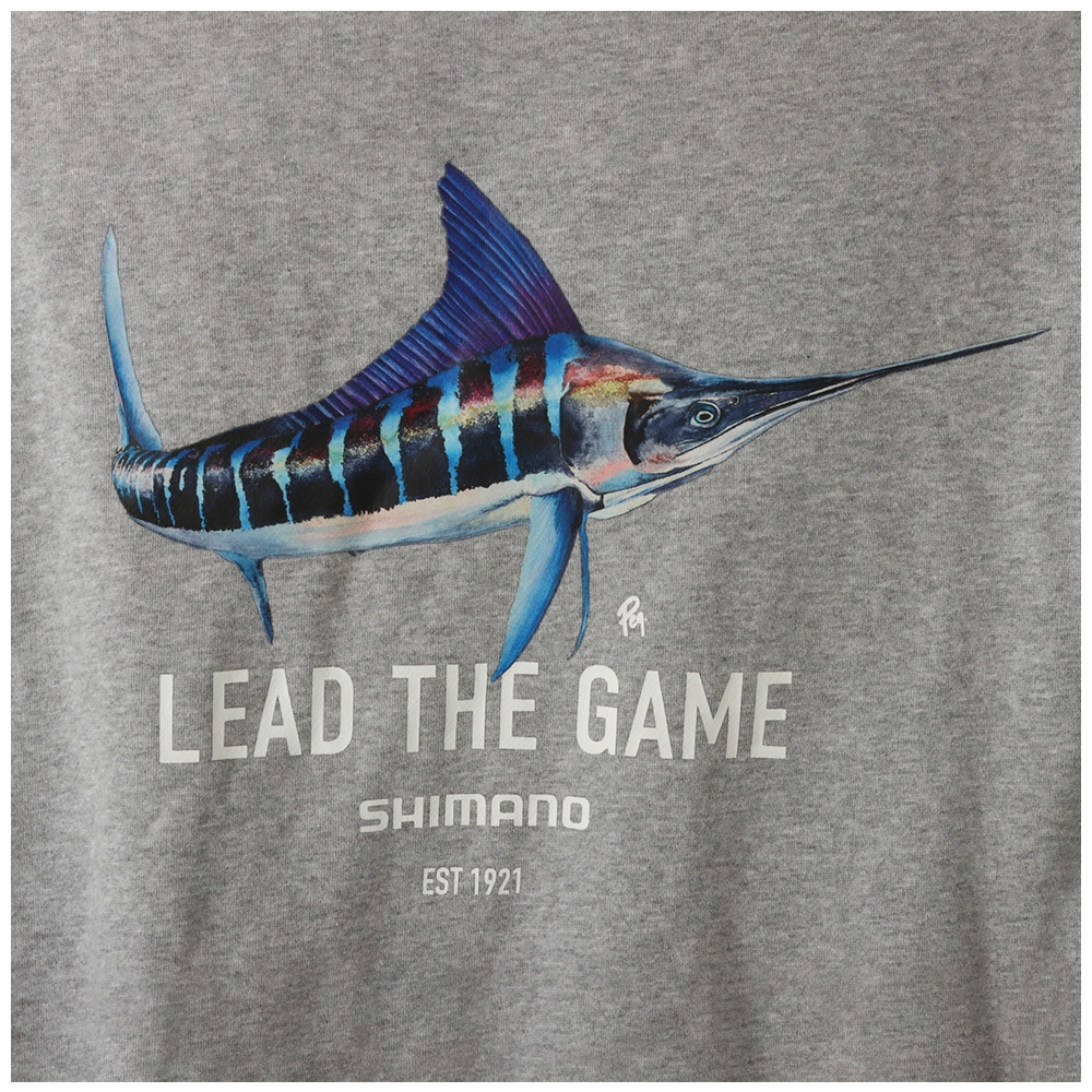 Shimano Kubota Billfish Classic Lead The Game Pullover Hoodie Grey