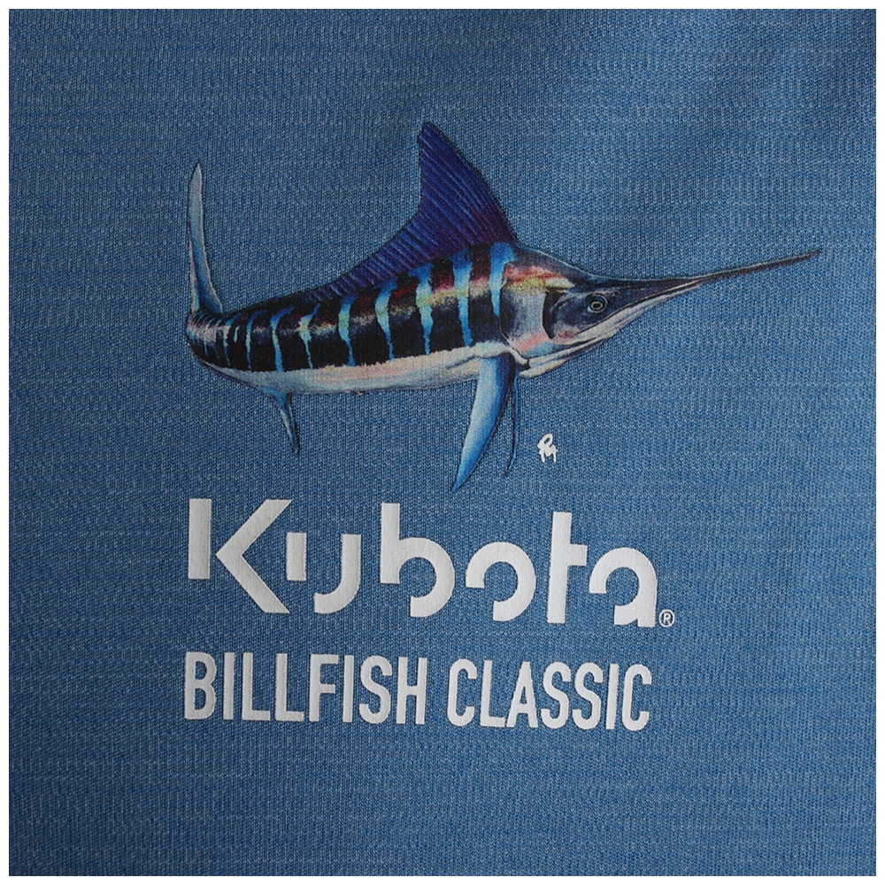 Shimano Kubota Billfish Classic Lead The Game Mens Long Sleeve Shirt Blue