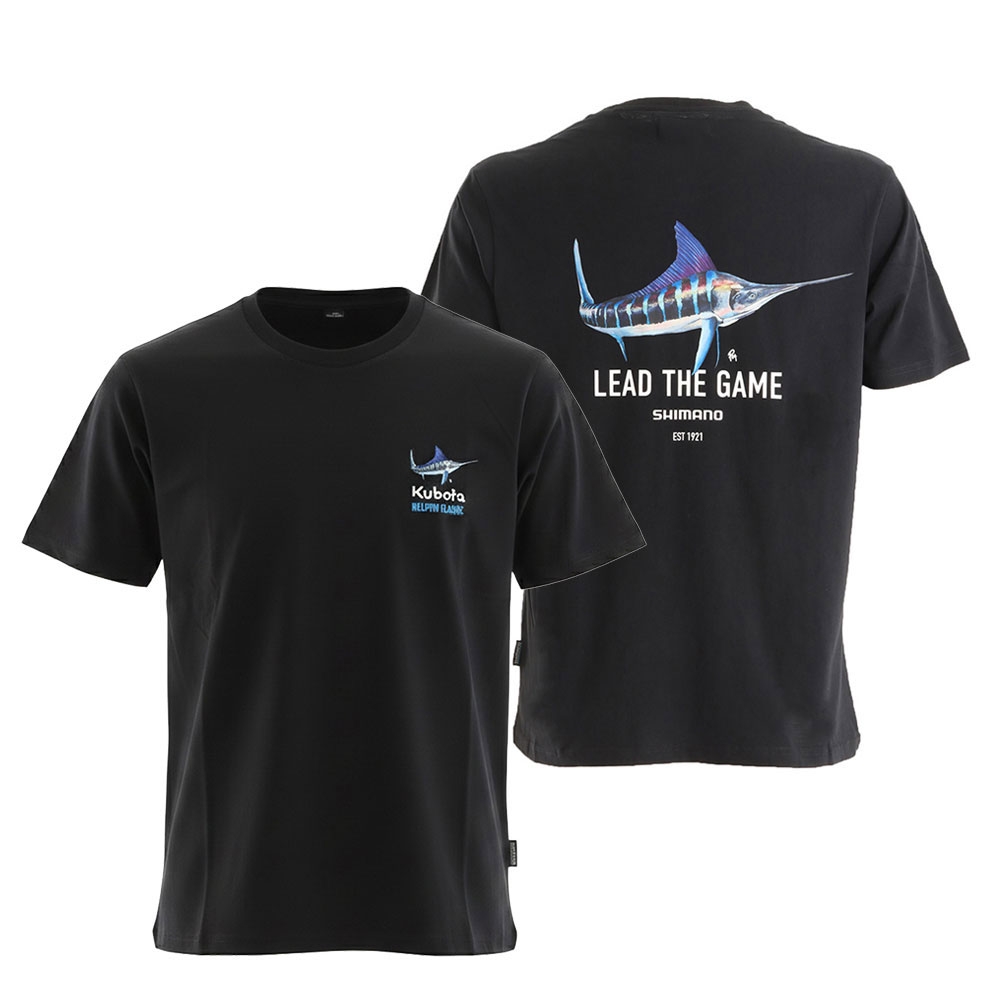 Shimano Kubota Billfish Classic Lead The Game Mens T-Shirt Marlin Large