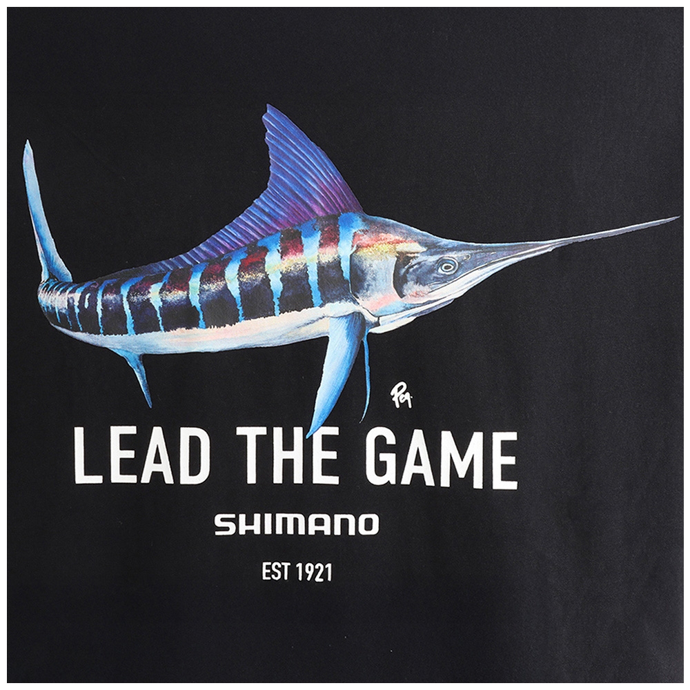 Shimano Kubota Billfish Classic Lead The Game Mens T-Shirt Marlin Large