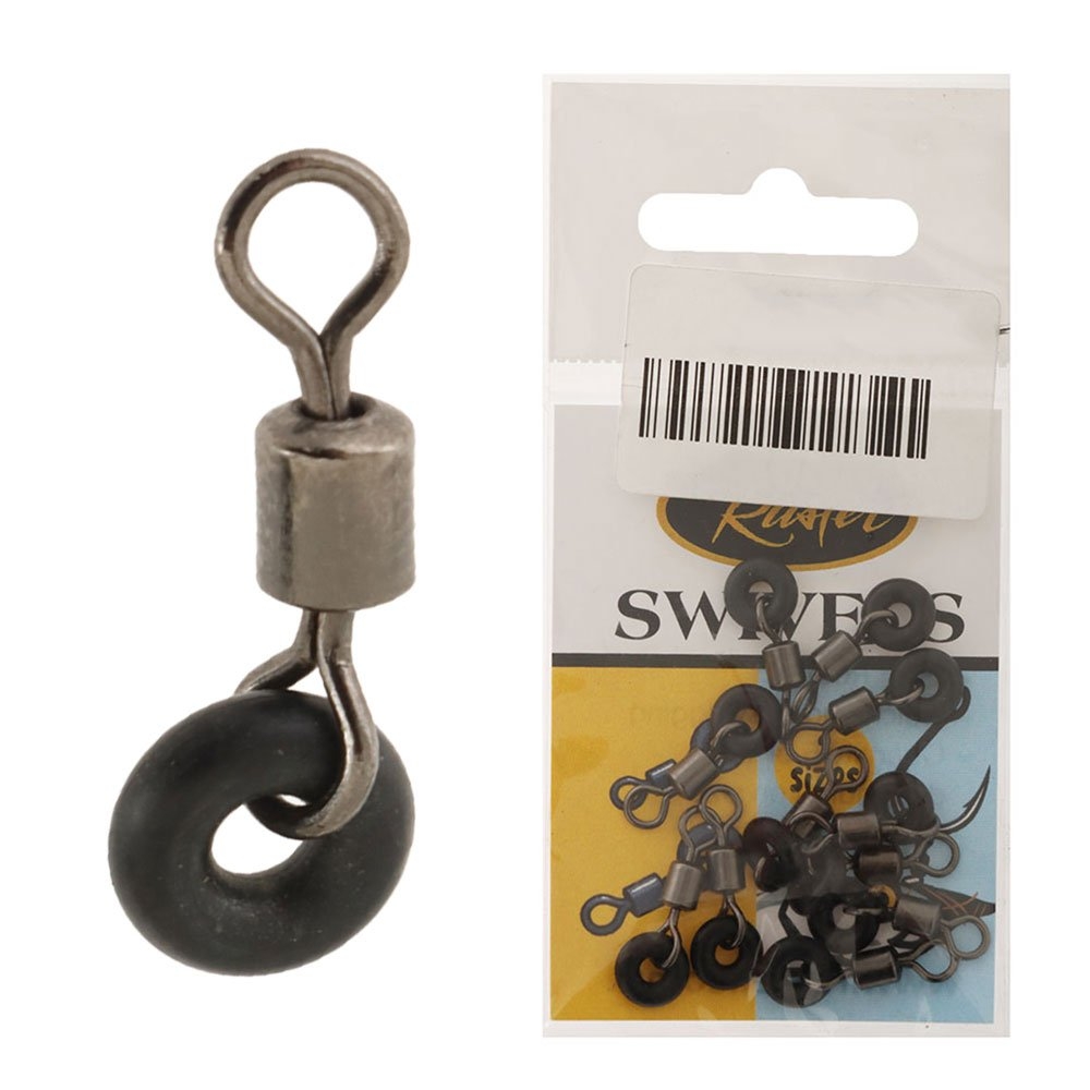 Rusler Bait Mate Barrel Swivel with Rubber O-Ring