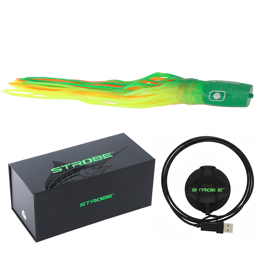 Glowbite Cyborg Strobe Game Lure 370mm Glowbite Green