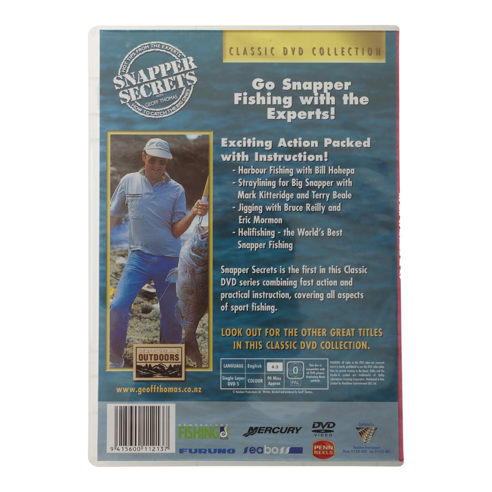 Geoff Thomas The Original Classic Series Snapper Secrets DVD