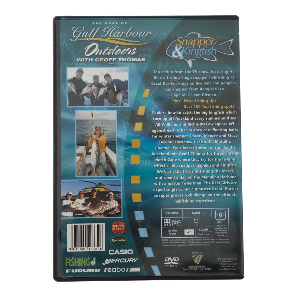 Geoff Thomas The Best of Gulf Harbour Snapper and Kingfish DVD