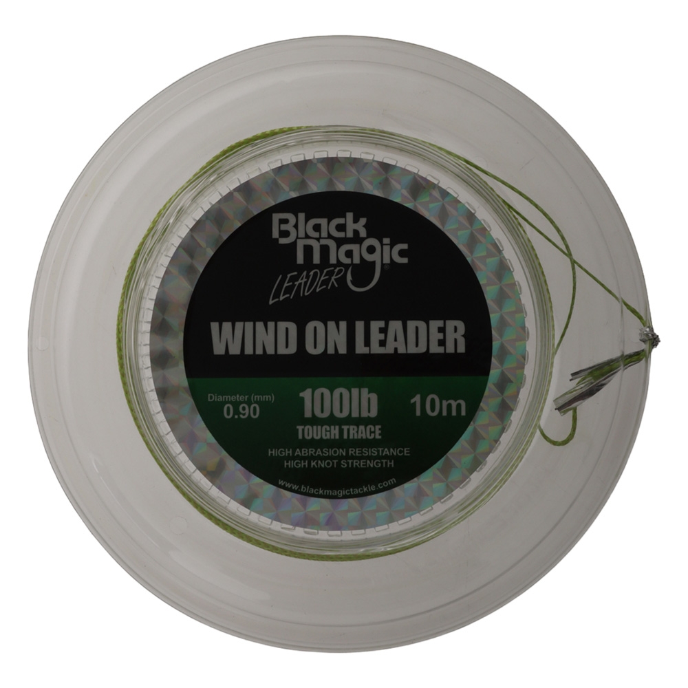 Black Magic Tough Trace Mono Leader Wind-On 10m 100lb 0.90mm