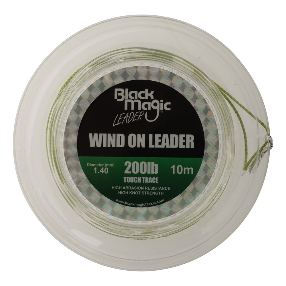 Black Magic Tough Trace Mono Leader Wind-On 10m 200lb 1.40mm