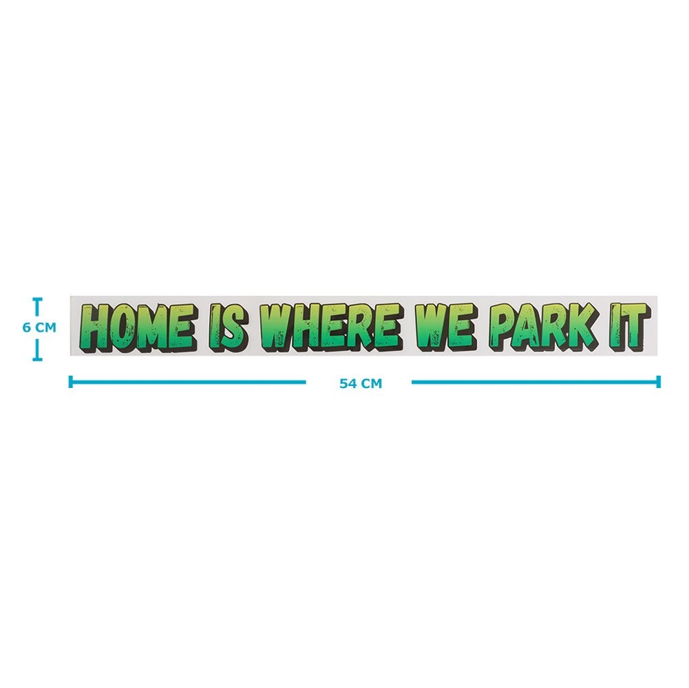 Adventure Nomad Caravan Decal Sticker - Home Is Where We Park It 540 x 60mm