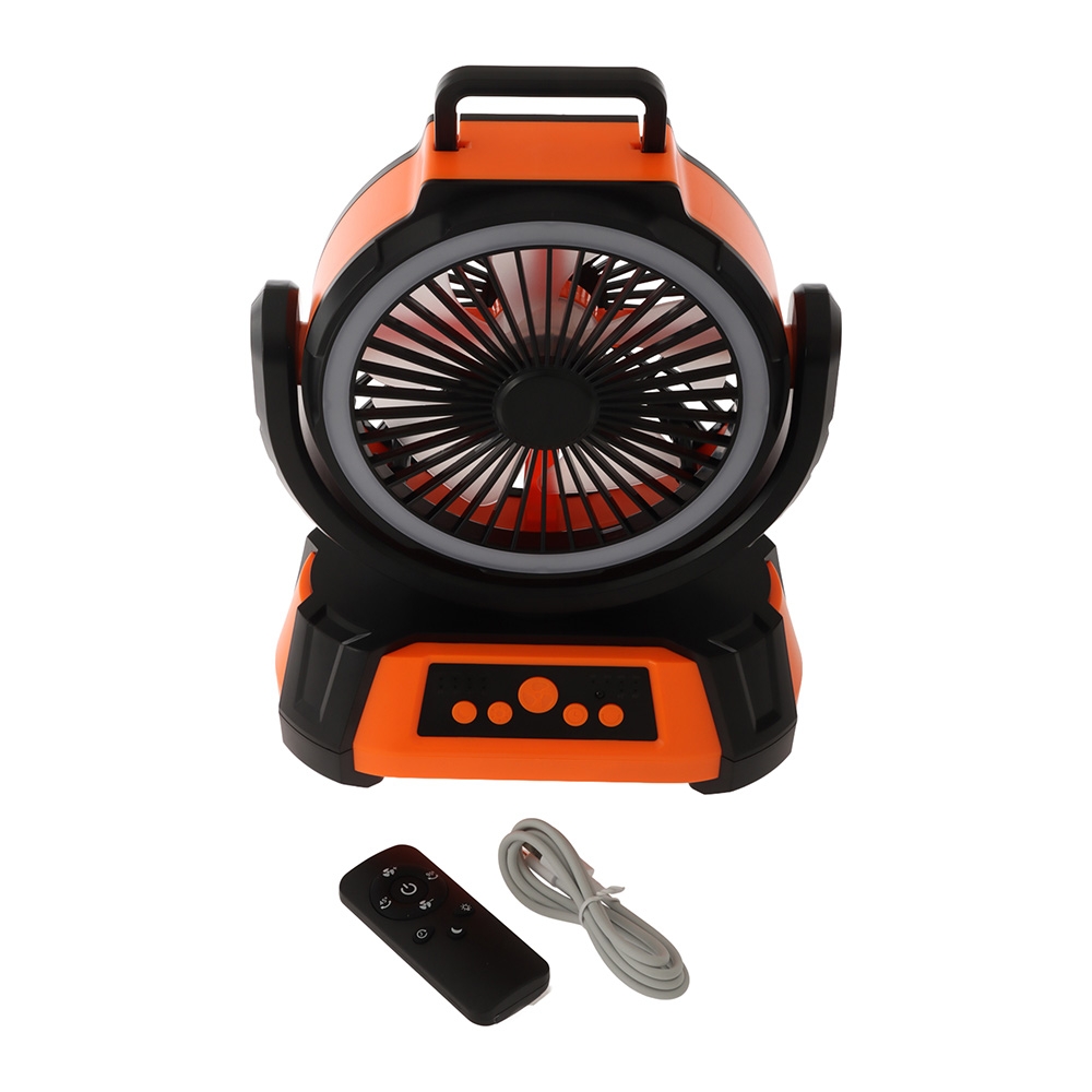 Fantastic Portable Rechargeable Camping Fan w/ LED Light 20000mAh