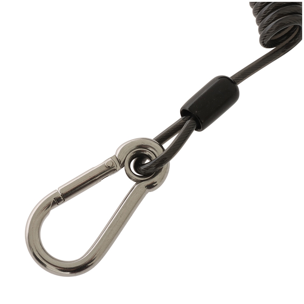 Precision Angling Coiled Game Rod Safety Leash 3m