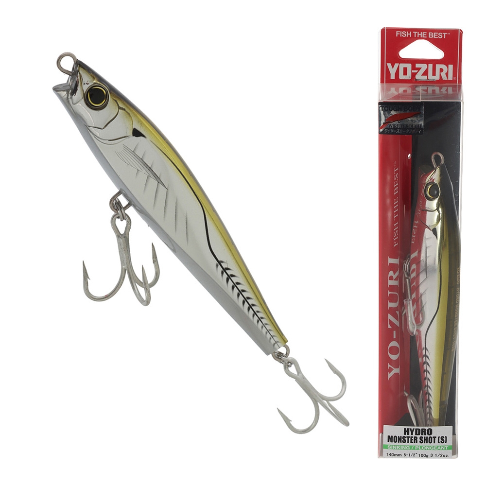 Yo-Zuri Hydro Monster Shot Sinking Stickbait Lure 140mm 100g Bronze 