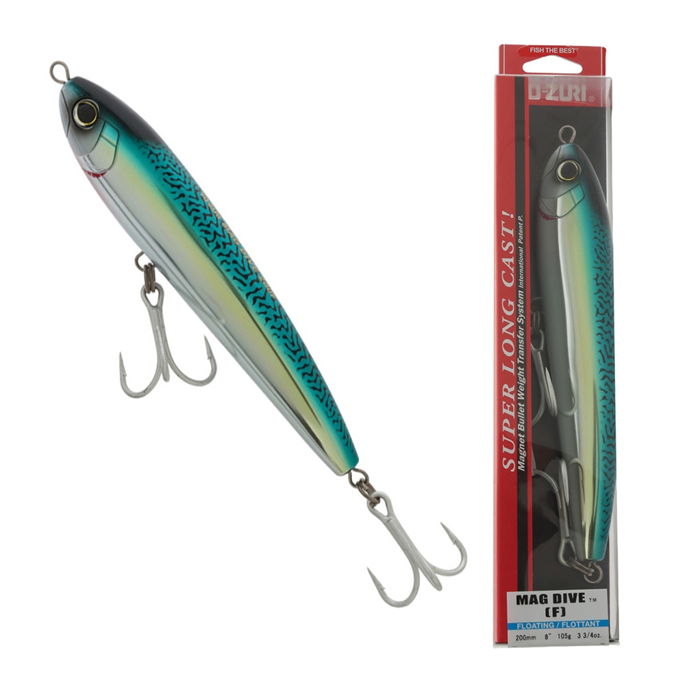 Yo-Zuri Mag Dive Floating Diving Pencil Lure 200mm 105g Green Mackerel