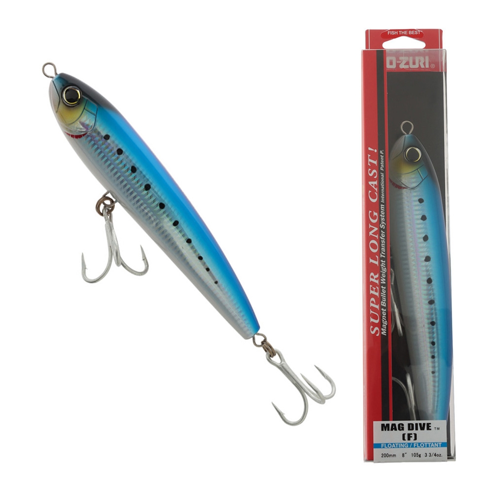 Yo-Zuri Mag Dive Floating Diving Pencil Lure 200mm 105g Sardine