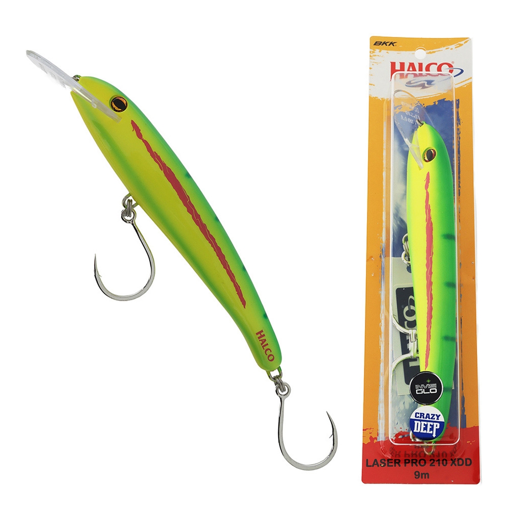 Halco Laser Pro 210 Trolling Lure 210mm 90g Lumo