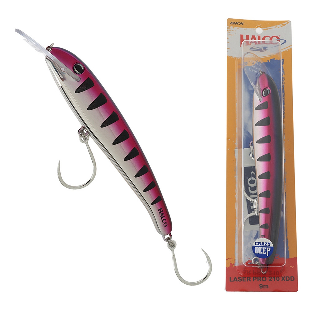 Halco Laser Pro 210 Trolling Lure 210mm 90g Chrome Pink