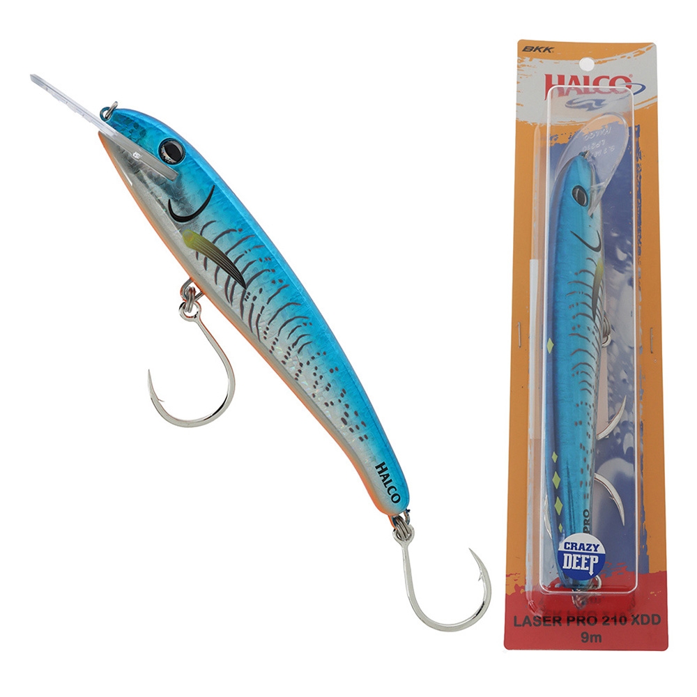 Halco Laser Pro 210 Trolling Lure 210mm 90g Blue Fluoro