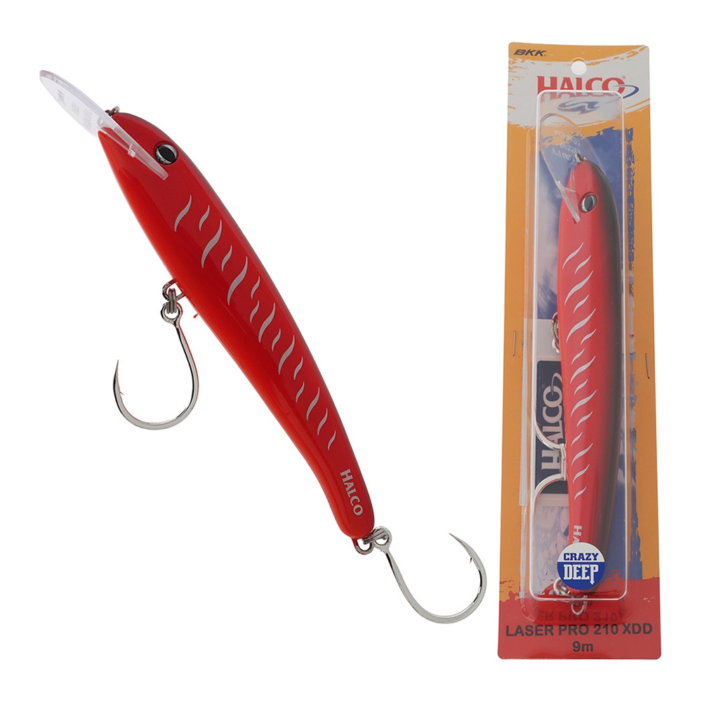 Halco Laser Pro 210 Trolling Lure 210mm 90g Red Tiger