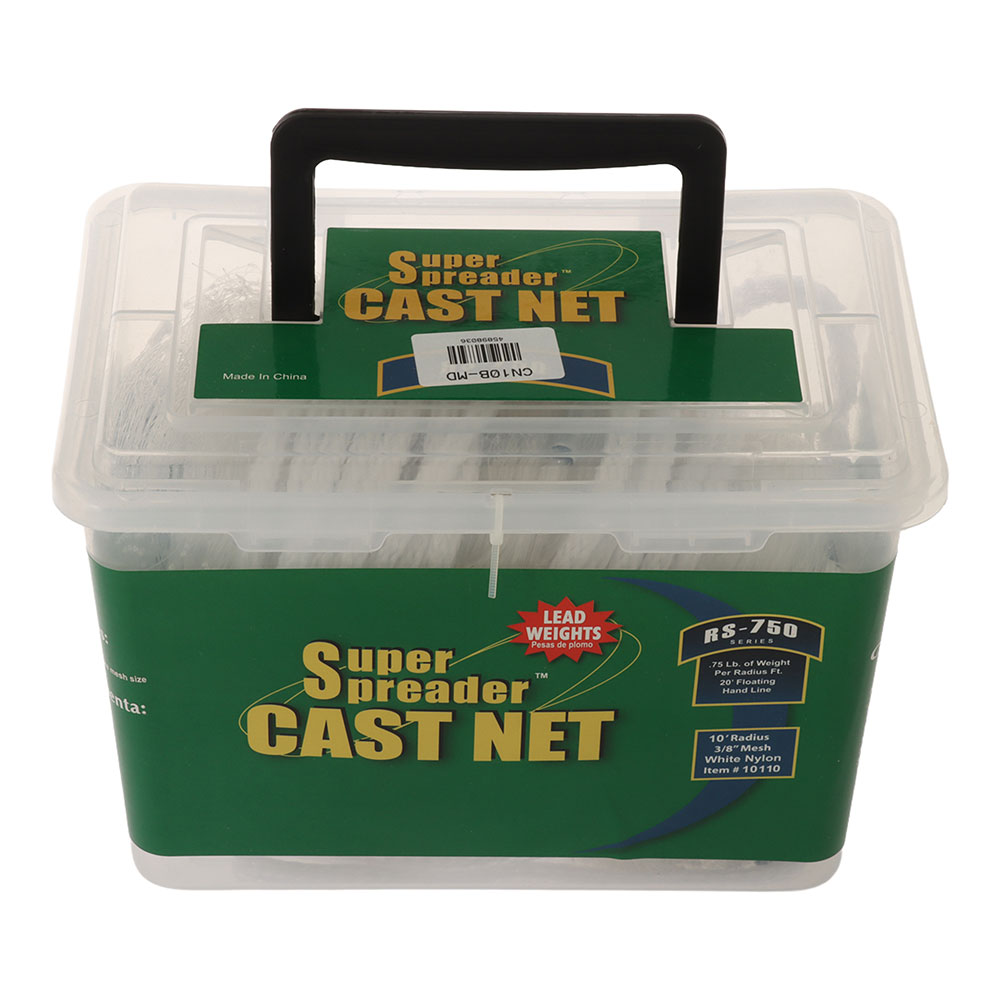 Super Spreader Monofilament Cast Net 10ft x 1in