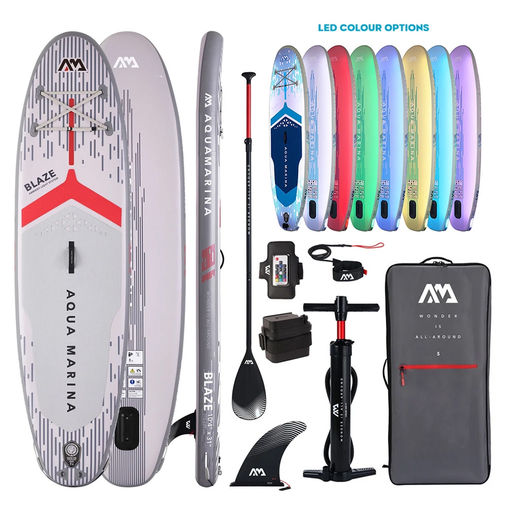 Aqua Marina Blaze Glowing Inflatable Stand Up Paddle Board 10ft 4in