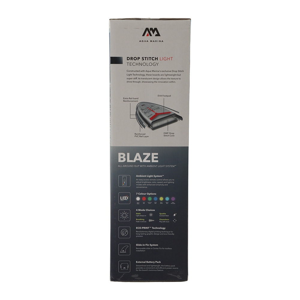 Aqua Marina Blaze Glowing Inflatable Stand Up Paddle Board 10ft 4in