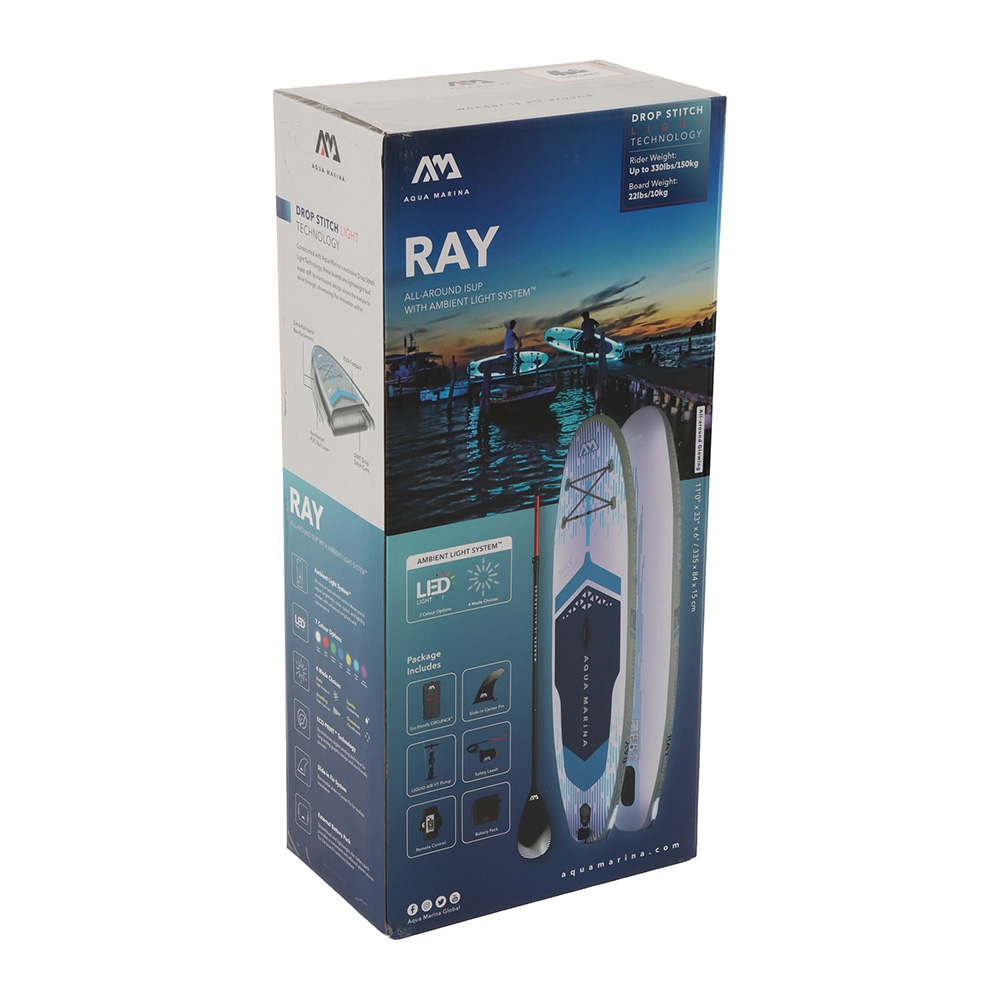 Aqua Marina Ray Glowing Inflatable Stand Up Paddle Board 11ft