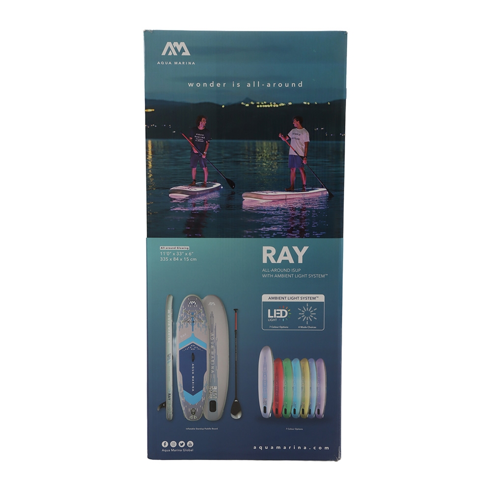 Aqua Marina Ray Glowing Inflatable Stand Up Paddle Board 11ft