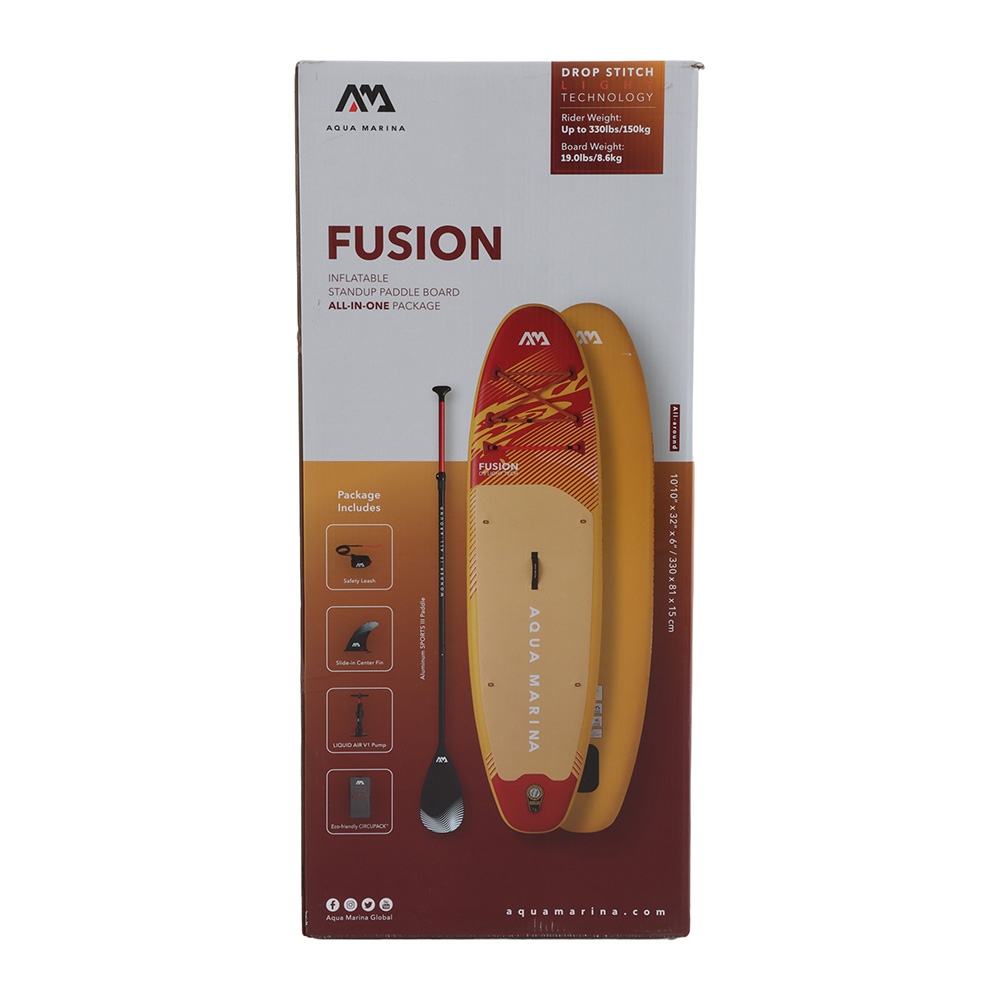 Aqua Marina 2026 Fusion All-Around Inflatable Stand Up Paddle Board 10ft 10in