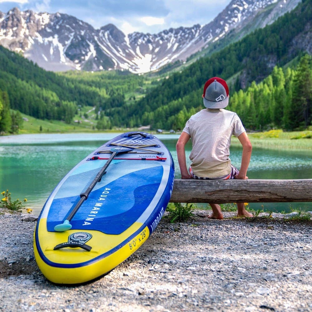 Aqua Marina Vibrant Youth All-Round Inflatable Stand Up Paddle Board Package 8ft