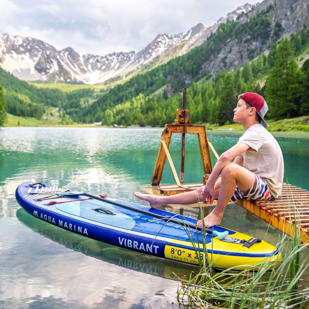 Aqua Marina Vibrant Youth All-Round Inflatable Stand Up Paddle Board Package 8ft