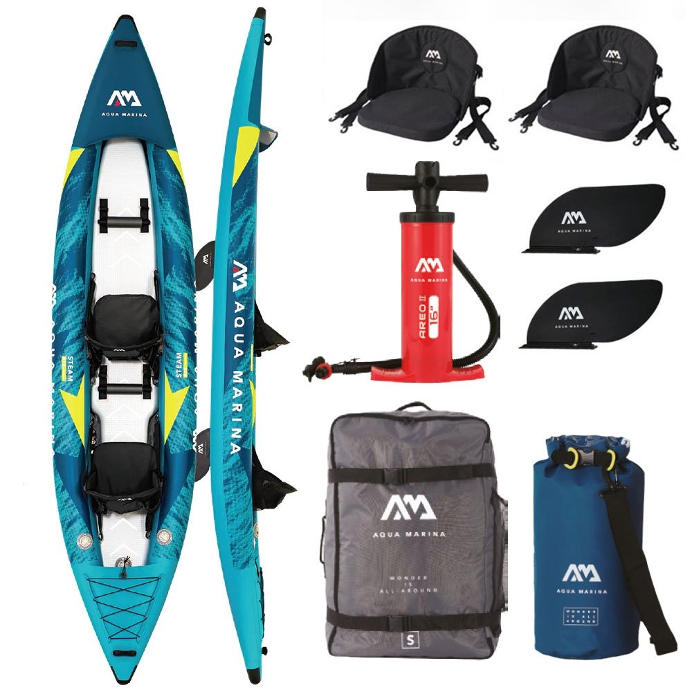Aqua Marina Steam All-Around 2 Person Inflatable Kayak 13ft 6in