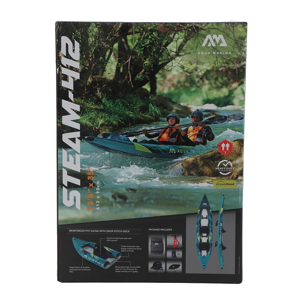 Aqua Marina Steam All-Around 2 Person Inflatable Kayak 13ft 6in