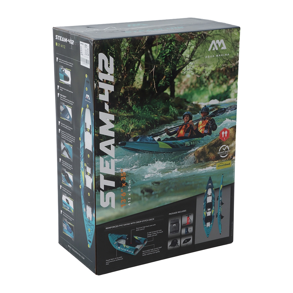 Aqua Marina Steam All-Around 2 Person Inflatable Kayak 13ft 6in