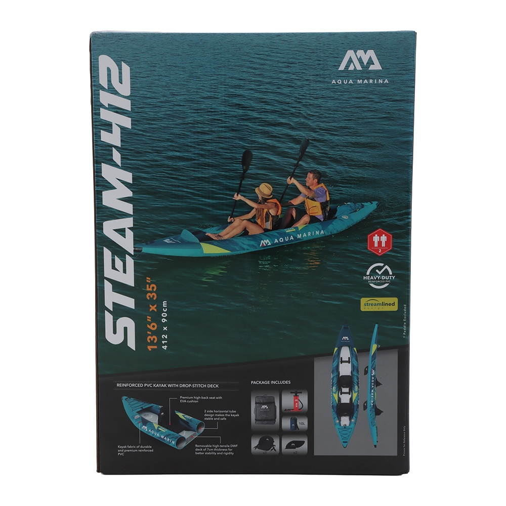 Aqua Marina Steam All-Around 2 Person Inflatable Kayak 13ft 6in