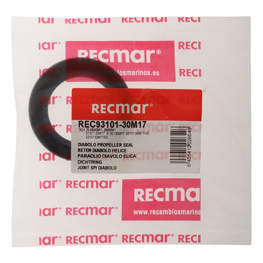 Recmar Diabolo Propeller Seal 93101-30M17 for Yamaha