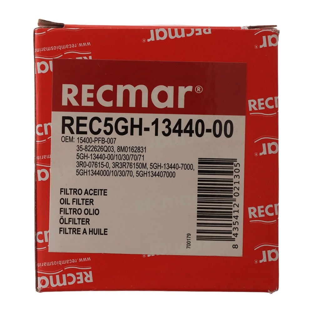 Recmar Oil Filter 